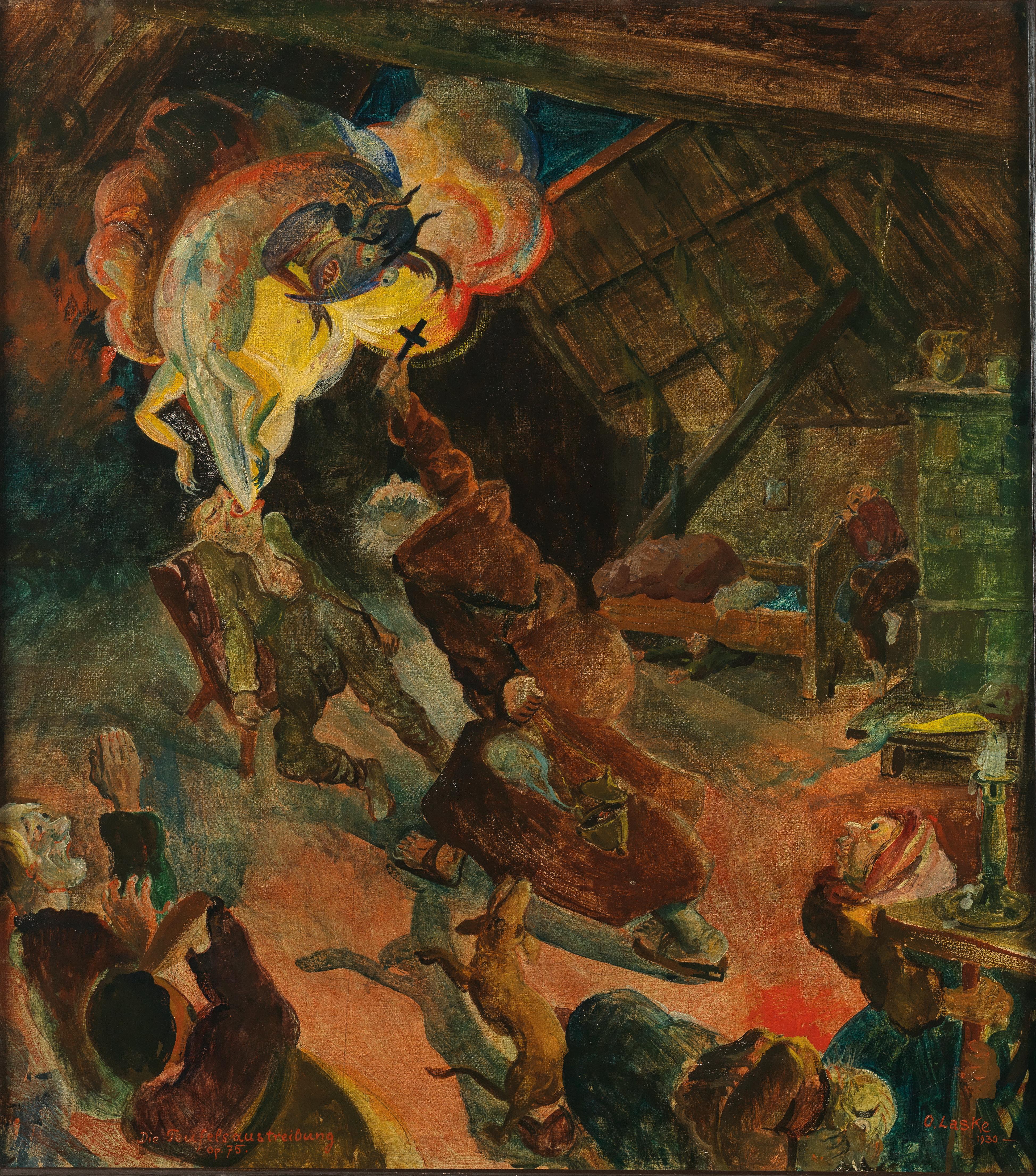 stamp of priest dealing with mephisto